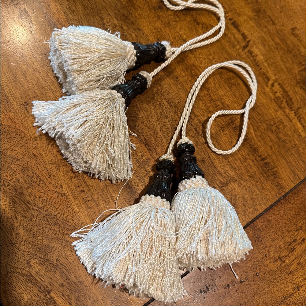Elegant Cream Tassel Tiebacks